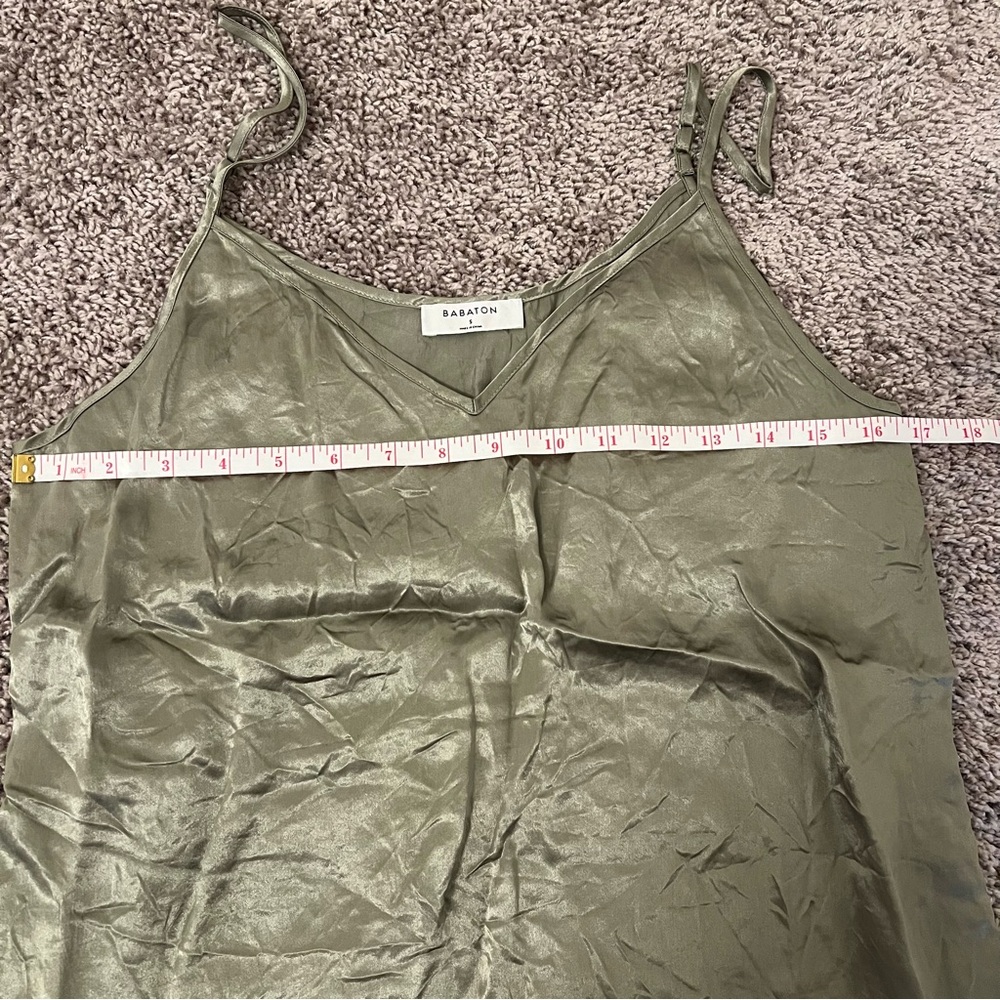 Aritzia Babaton Everly Tank Top Camisole in Sage Frost - Picture 4 of 8